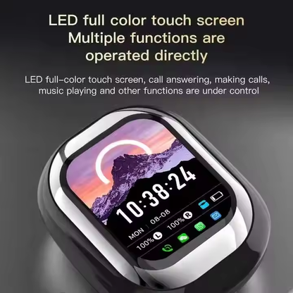 TWS Earbuds with Sliding Touchscreen Case & Live Translation